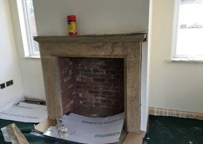 Fireplace renovation