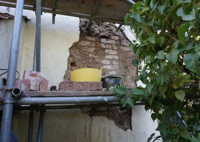 Cob Repairs in Progress