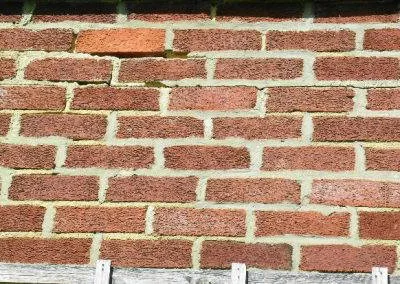 1950s house brickwork