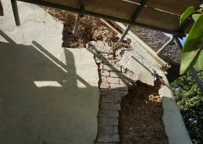 Cob Repairs in Progress